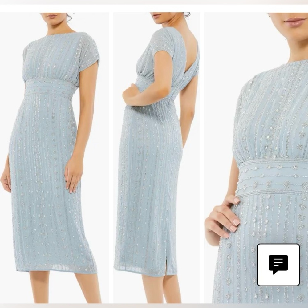 Mac Duggal Blue Cocktail/Evening Dress